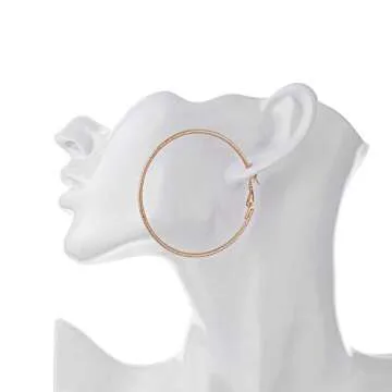 Nicole Miller Texture Hoop Earrings Set - 3 Color Styles