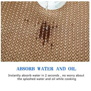 LUFEIJIASHI Small Kitchen Rugs and mats Non Skid Washable Kitchen Runner Rug Absorbent Farmhouse Style Kitchen Floor mats for in Front of Sink