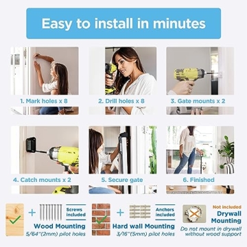 Perma Child Safety Retractable Baby Gate 71" Wide for Families