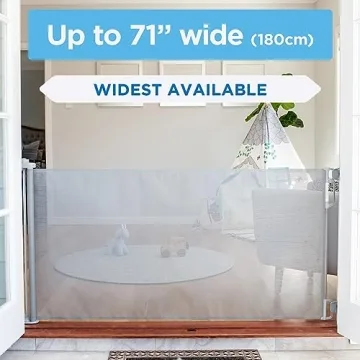 Perma Child Safety Retractable Baby Gate 71" Wide for Families