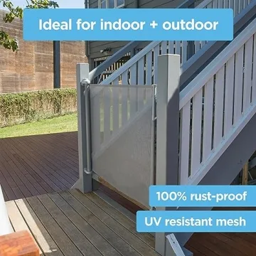 Perma Child Safety Retractable Baby Gate 71" Wide for Families