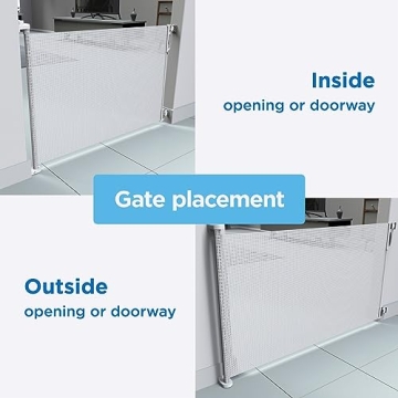 Perma Child Safety Retractable Baby Gate 71" Wide for Families