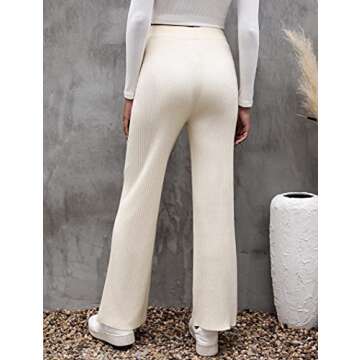 Stylish Cowasto Women's Ribbed Knit Pants for All Occasions