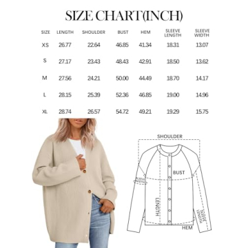 Trendy LILLUSORY Oversized Cardigan for Fall Fashion