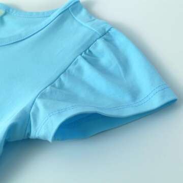 Noomelfish Puff Sleeve Girls Dress for Summer Fun