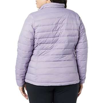 Amazon Essentials Women's Lightweight Long-Sleeve Water-Resistant Packable Puffer Jacket (Available in Plus Size), Dusty Grape, XX-Large