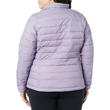 Amazon Essentials Women's Lightweight Long-Sleeve Water-Resistant Packable Puffer Jacket (Available in Plus Size), Dusty Grape, XX-Large