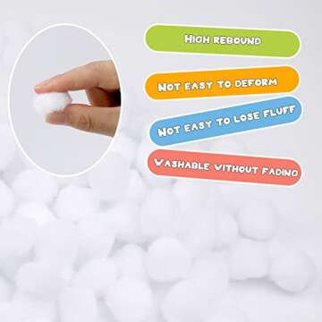 MORFEN 150 Pieces Craft Pom Poms for DIY Projects