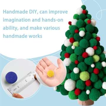 MORFEN 150 Pieces Craft Pom Poms for DIY Projects