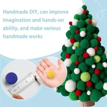 MORFEN 150 Pieces Craft Pom Poms for DIY Projects