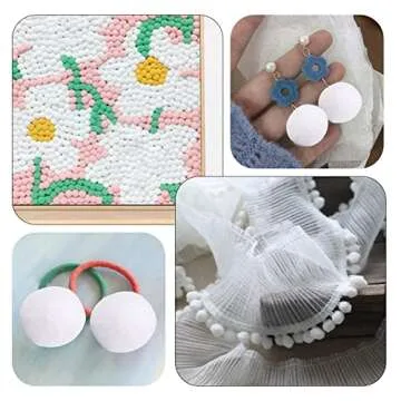 MORFEN 150 Pieces Craft Pom Poms for DIY Projects