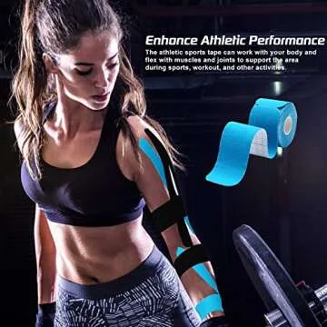 Kinesiology Tape Precut 3 Rolls, Athletic Sports Tape for Muscle Joints Support, 60 Strips for Knee Ankle Shoulder Wrist Plantar Fasciitis, Latex Free and Water Resistant, Blue