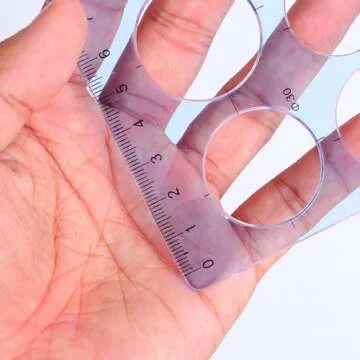 Circle Stencil Plastic Circle Template Multi-Function Circle Template for Drawing Circle Stencils Circle Templates Drafting Tools Blue