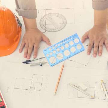 Circle Stencil Plastic Circle Template Multi-Function Circle Template for Drawing Circle Stencils Circle Templates Drafting Tools Blue