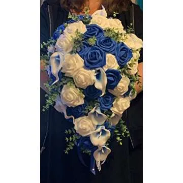 Lmeison 50pcs Real Looking Foam Roses for Decor