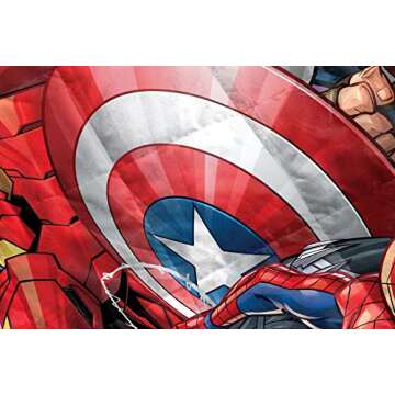 Jay Franco Marvel Avengers Super Hero Squad Weighted Blanket Measures 40x60 inches 5lbs, Kids Bedding Features Captain America, Iron Man, Black Panther, Spiderman, Hulk & Captain Marvel