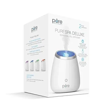PureSpa Deluxe Oil Diffuser - Lasts 10 Hours, Aromatherapy