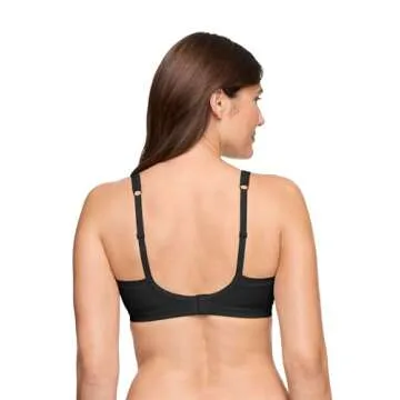Warner's womens Easy Does It Underarm Smoothing With Seamless Stretch Wireless Lightly Lined Comfort Rm3911a Bra, Rich Black, Small US