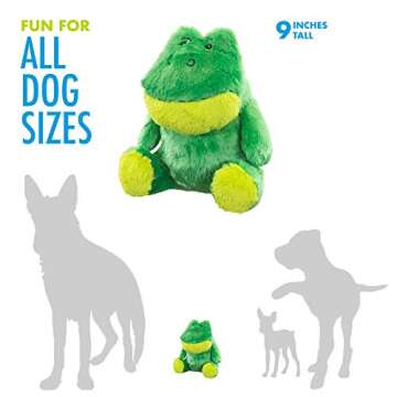Hero Chuckles Plush Squeaky Dog Toy with 3 Sounds