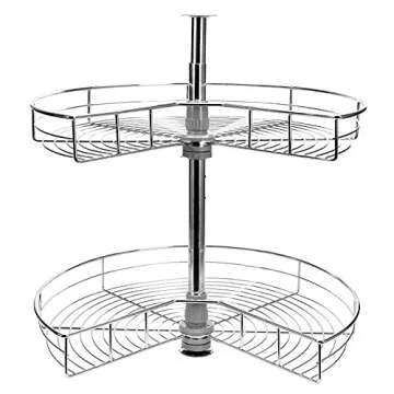 Stainless Steel Lazy Susan for Kitchen Corner Storage