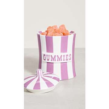 Jonathan Adler Vice Canister - Gummies - Purple - 6.75" H - 31686, Purple, One Size