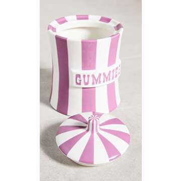 Jonathan Adler Vice Canister - Gummies - Purple - 6.75" H - 31686, Purple, One Size