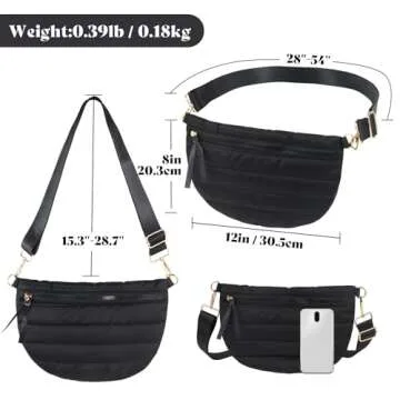 Chic Dealkion Puffer Crossbody Bag - Versatile & Stylish