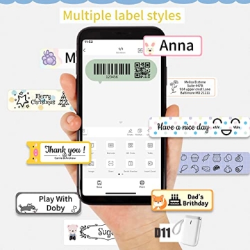 Portable Bluetooth Label Maker for Home and Office Organization