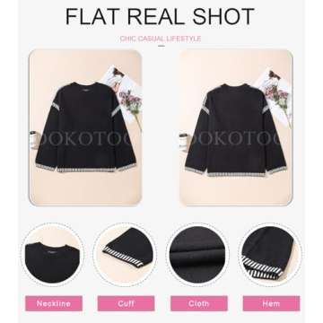 Stylish Dokotoo Women’s Crewneck Sweater for Winter Fashion