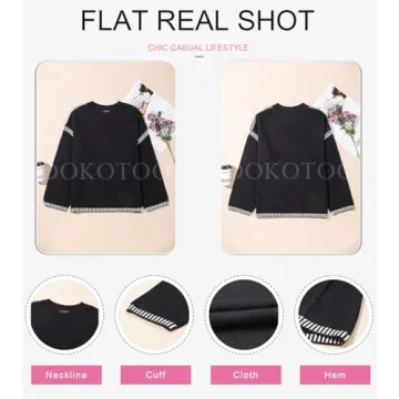 Stylish Dokotoo Women’s Crewneck Sweater for Winter Fashion