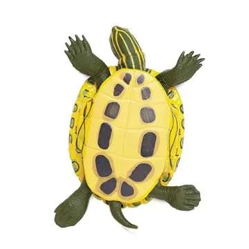 Realistic Red-Eared Slider Turtle Figurine for Kids