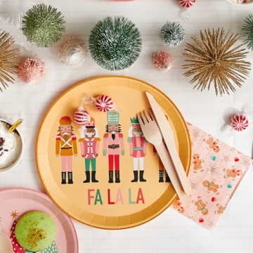 Coterie Christmas Cocktail Napkins Set - Durable & Fun