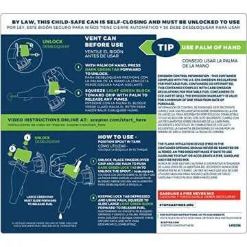 Scepter FR1D501 SmartControl™ 5 Gallon Diesel Can - Case of 4