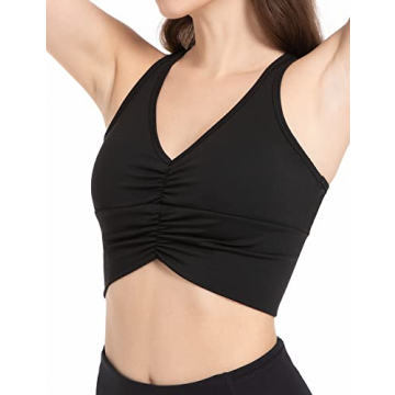 FITTIN Shirred Front Sports Bra - Stylish and Comfortable