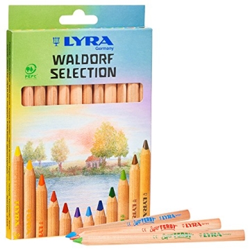 LYRA Waldorf Giant Triangular Colored Pencils - Safe & Durable