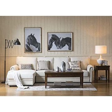 Elegant Ceramic Table Lamp with Linen Shade Ideal for Home