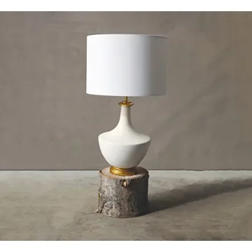 Elegant Ceramic Table Lamp with Linen Shade Ideal for Home