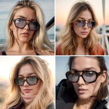 Trendy Designer Inspired Aviator Sunglasses for All