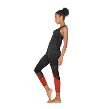 icyzone Women's Open Back Workout Athletic Yoga Tank Tops with Built in Bra