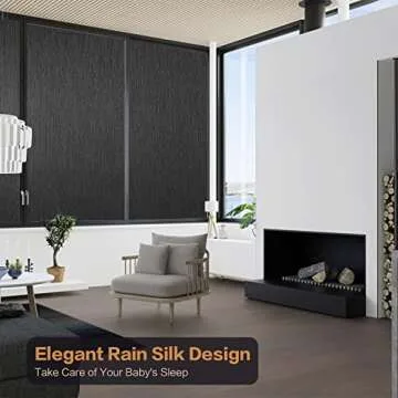 Blackout Privacy Window Room Darkening Film Light Blocking Tint Sticker Insulation Glass Door Cover Paper 100% Visible Light Transmittance Blocking Static Cling for Day Sleep 17.5 Inch x 13.1 Feet