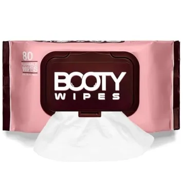 BOOTY WIPES Flushable Wipes for Women - 80-Count Wet Wipes for Adults - pH-Balanced Feminine Wipes w...