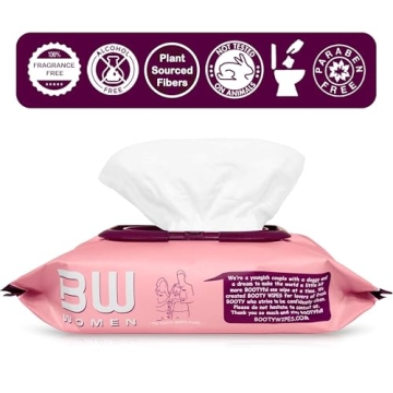 Gentle Flushable Wipes for Women - Fresh & Clean Hygiene