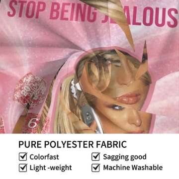 Humpceat Paris Hilton Stop Being Jealous Wall Hanging Tapestry for Bedroom Living Room Dorm Home Decorations 60x51 Inch