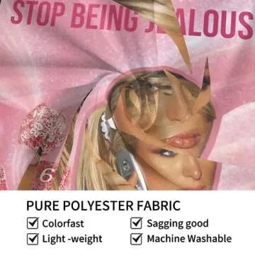 Humpceat Paris Hilton Stop Being Jealous Wall Hanging Tapestry for Bedroom Living Room Dorm Home Decorations 60x51 Inch