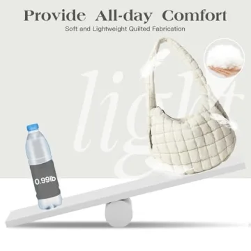 Stylish Large Quilted Puffer Tote Bag for Women