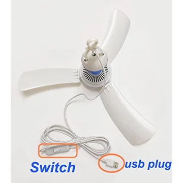 SKYRI Mini USB Ceiling Fan for Camping, RV, and Dorms