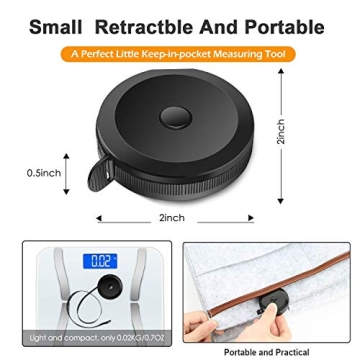 GDMINLO Retractable Tape Measure for Sewing and Crafting