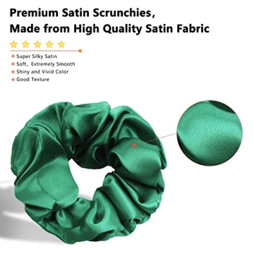Shop BeeVines 60-Pack Satin Scrunchies for Stylish Hair