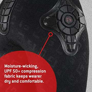 G-Form Pro-X Mountain Bike Compression Shorts with Padding - Athletic Shorts for Men - Flexible, Protective Shorts for Bikers - Cycling & Biking Protection Gear - Black Logo, Adult X-Large