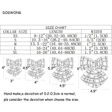 DOGWONG Christmas Dog Collar with Removable Bow Tie
